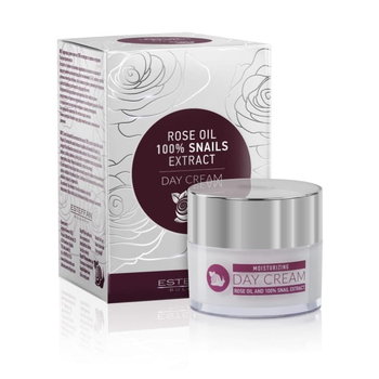 Bulfresh, Nawilżający Krem Na Dzień Ze 100% Ekstraktem Ze Ślimaka I Naturalnym Bułgarskim Olejkiem Różanym, 50ml - Bulfresh