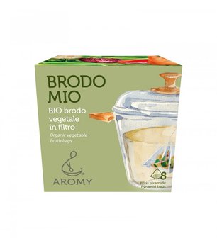 Bulion warzywny BRODO MIO, herbata bulionowa, organiczna, piramidki 8x4g, AROMY - AROMY