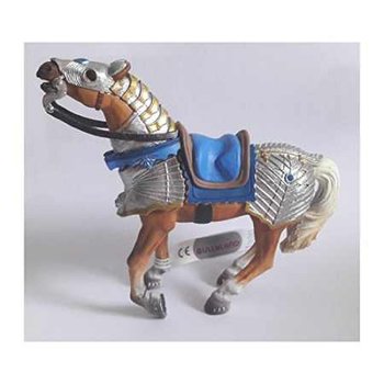 BULLYLAND Figurka Koń Wojenny Niebieskie Siodło - Bullyland