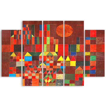 Burg Und Sonne - Paul Klee 150x100 (5 Panele) - Legendarte