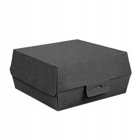 Burger Box Xxl Czarne 17,6X16,8X7,8 Cm, 50 Szt.