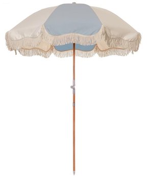 Business & Pleasure Co. - Parasol plażowy Premium - 70S Panel Santorini Blue Cream - Business & Pleasure Co.