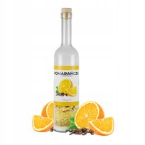 Butelka 0,5L z owocami WŁASNA NALEWKA POMARAŃCZA domowa nalewka ZRÓB TO SAM