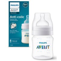 Butelka antykolkowa PHILIPS AVENT SCY100/01 - 125ml dla niemowląt 0+ BPA free ergonomiczna łatwe czyszczenie kompatybilna ze smoczkami Avent