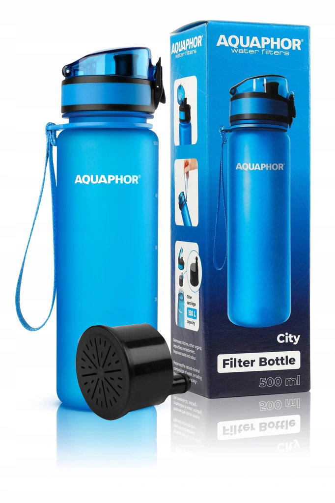 Butelka AQUAPHOR, 500 ml, niebieska