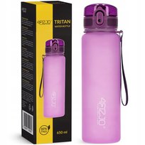 BUTELKA BIDON NA WODĘ NAPÓJ TRITANOWA SZCZELNA SPORTOWA Z PODZIAŁKĄ 650 ml 4FIZJO