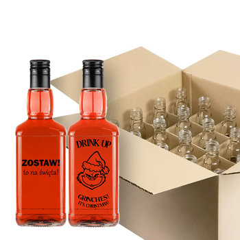 Butelka Daniels Ze Świątecznym Nadrukiem W Kratownicy 20Szt. 500Ml/ 0,5L - Bimberek.pl