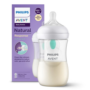Butelka do karmienia PHILIPS AVENT SCY673/01 - 260 ml AirFree antykolkowa ergonomiczna naturalny smoczek bez BPA od 1 miesiąca - Philips Avent