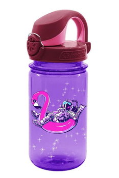 Butelka do wody dla dzieci Nalgene Tritan Sustain On-The-Fly 350 ml Purple Astronaut - Nalgene