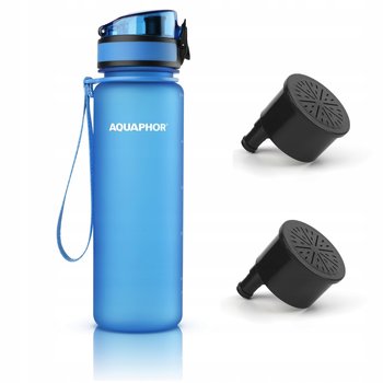 Butelka filtrująca Aquaphor City 500 ml + 2 filtry, niebieska - Aquaphor