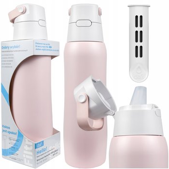 Butelka Filtrująca Bidon Stalowy ze słomką Dafi Solid Steel 0,8l + 1x Filtr - Dafi