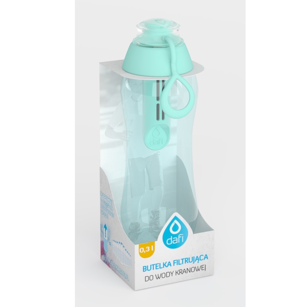 Butelka filtrująca DAFI, 300 ml, miętowy + filtr