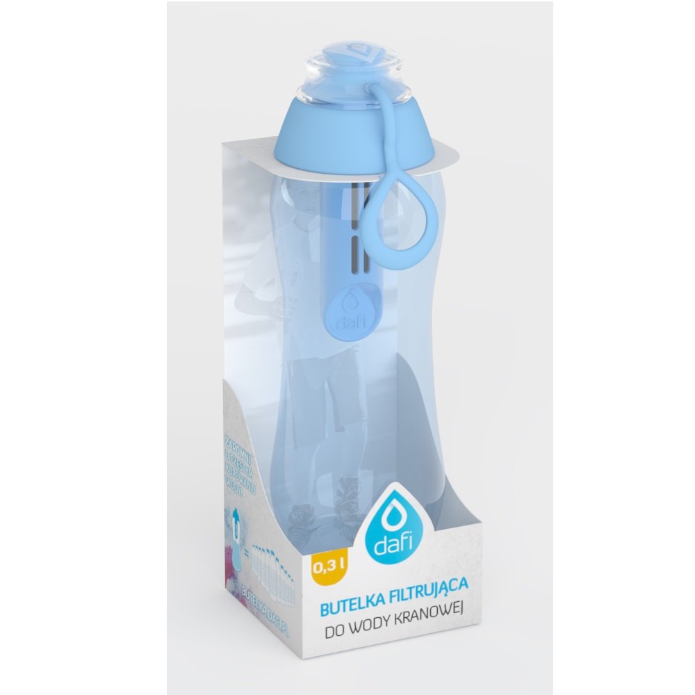Butelka filtrująca DAFI, 300 ml, niebiański + filtr