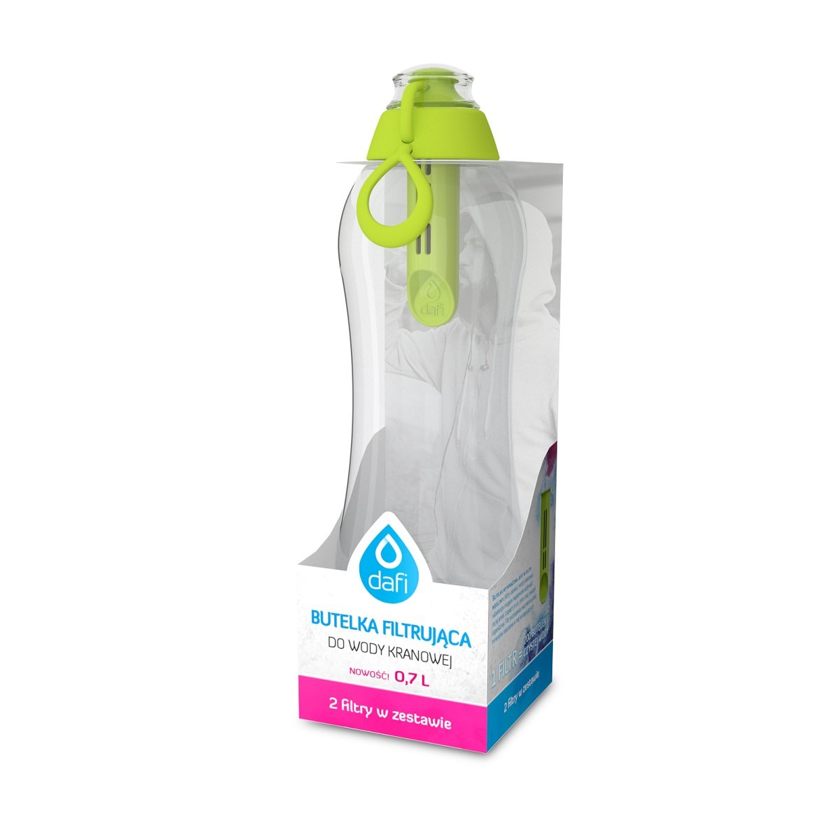 Butelka Filtrująca Dafi, 700 Ml, Cliks + 2 Filtry