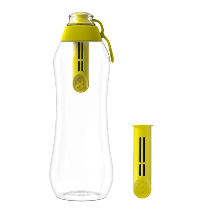 Butelka filtrująca DAFI 700 ml, cytrynowa + 2 filtry-Zdjęcie-0