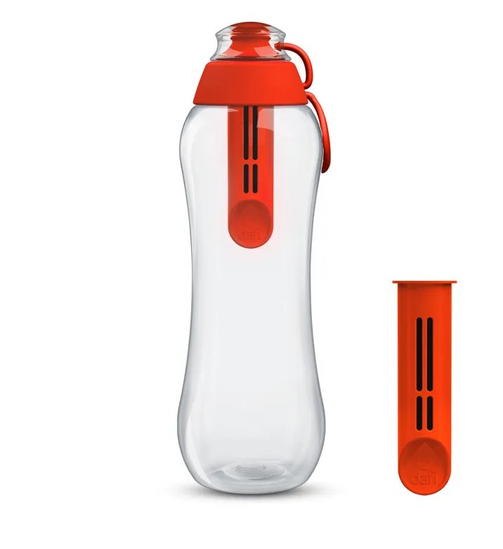 Butelka filtrująca DAFI 700 ml, makowa + 2 filtry