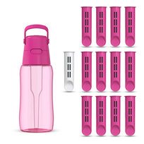 Butelka filtrująca Dafi SOLID 0,5 flamingowa barwiona z 13 filtrami