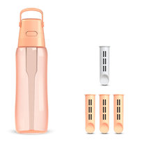 Butelka filtrująca Dafi SOLID 0,7 l peach fuzz barwiona z 4 wkładami Dafi
