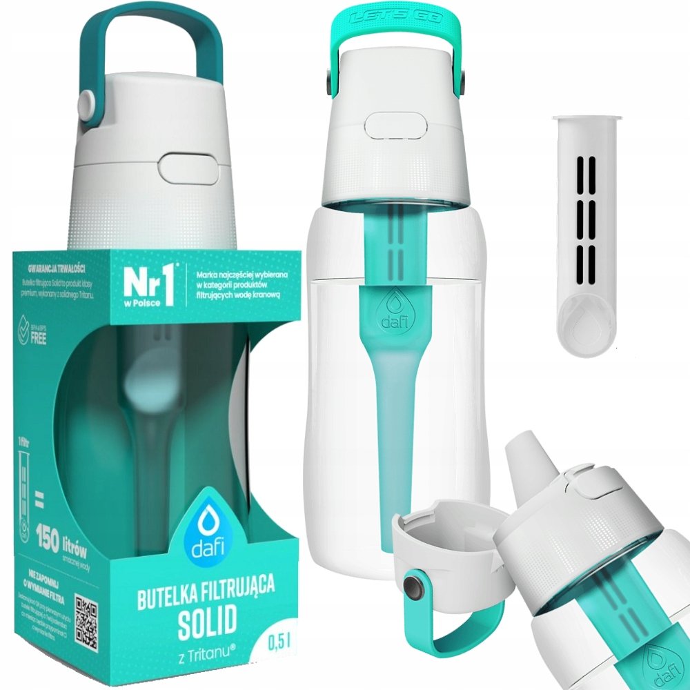 Butelka filtrująca DAFI Solid 500 ml Turkusowy - Dafi | Sklep EMPIK.COM