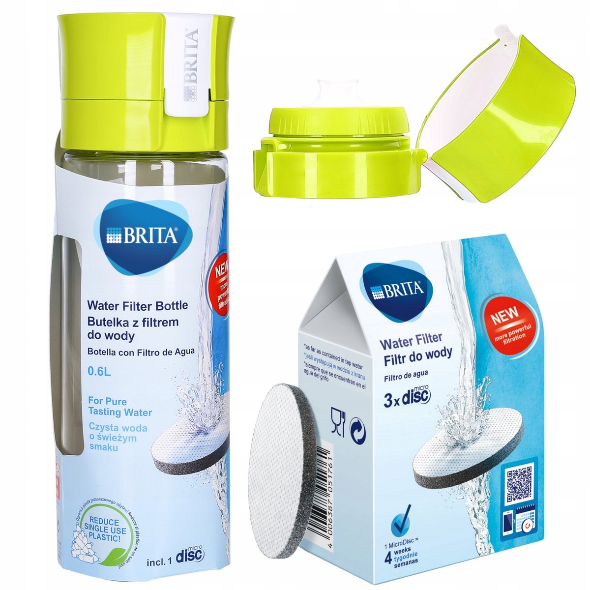 Butelka Filtrująca Wodę Brita 0.6 l-Zdjęcie-0