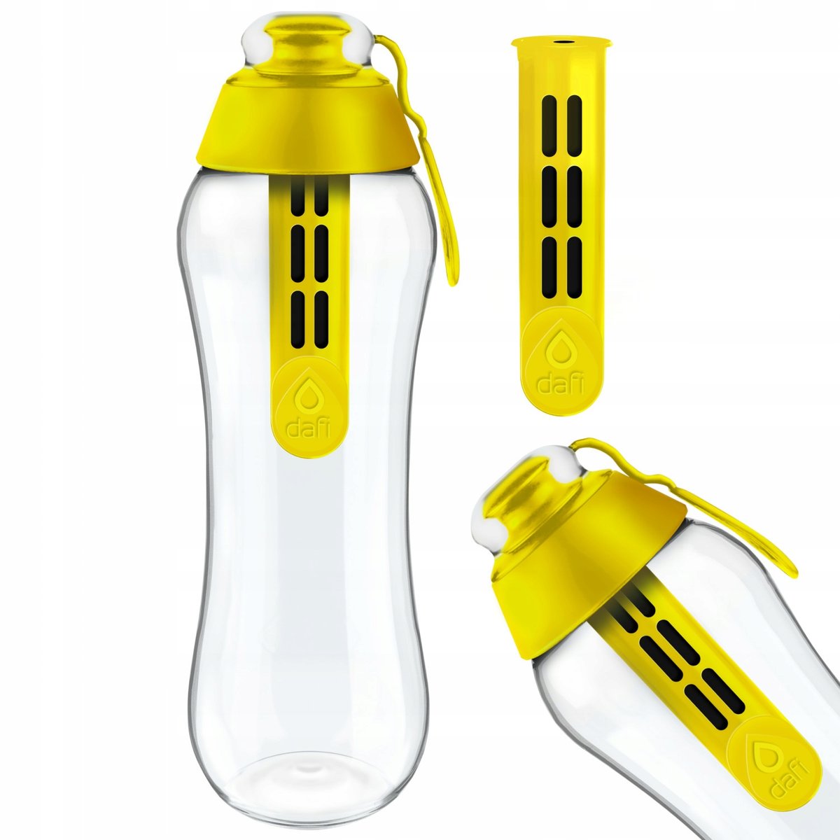 Zdjęcia - Bidon DAFI Butelka Filtrująca Wodę  0,3L Żółta + Filtr Wody 