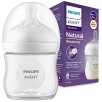 Butelka niemowlęca PHILIPS AVENT SCY900/01 - 125 ml przezroczysta antykolkowa smoczek Natural Response BPA free dla dzieci