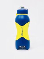 Butelka silikonowa bidon sportowy AquaSpray żółta ze spryskiwaczem 600ml Inna marka