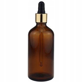 Butelka szklana z pipetą, brązowa, 100 ml - PURE CHEMICAL