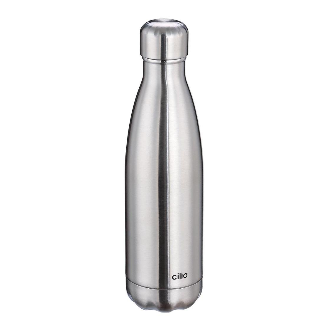 Butelka termiczna CLIO, srebrna, 500 ml