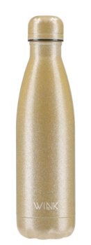 Butelka Termiczna GLITTER GOLD - 500ml - WINK Bottle - WINK Bottle