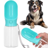 Butelka turystyczna na wodę dla psa i kota z poidełkiem 340 ml