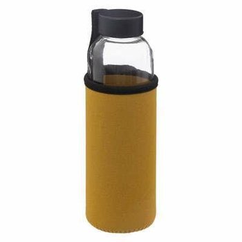 Butelka w pokrowcu szklana 500ml żółta - 5five Simple Smart