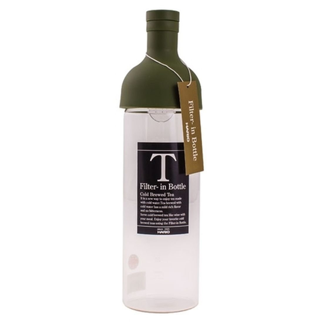 Butelka z filtrem HARIO Cold Brew Tea, 750 ml, oliwkowa zieleń