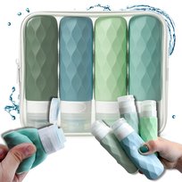 Butelki podróżne silikonowe na kosmetyki do samolotu bagażu Peterson 90ml wielokolorowe