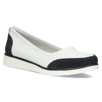 Buty baleriny damskie skórzane Filippo DP4524 białe-36 FILIPPO