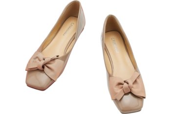 Buty damskie C.Paravano Bowknot Square balerinki skórzane lakierowane-38 - Inna producent