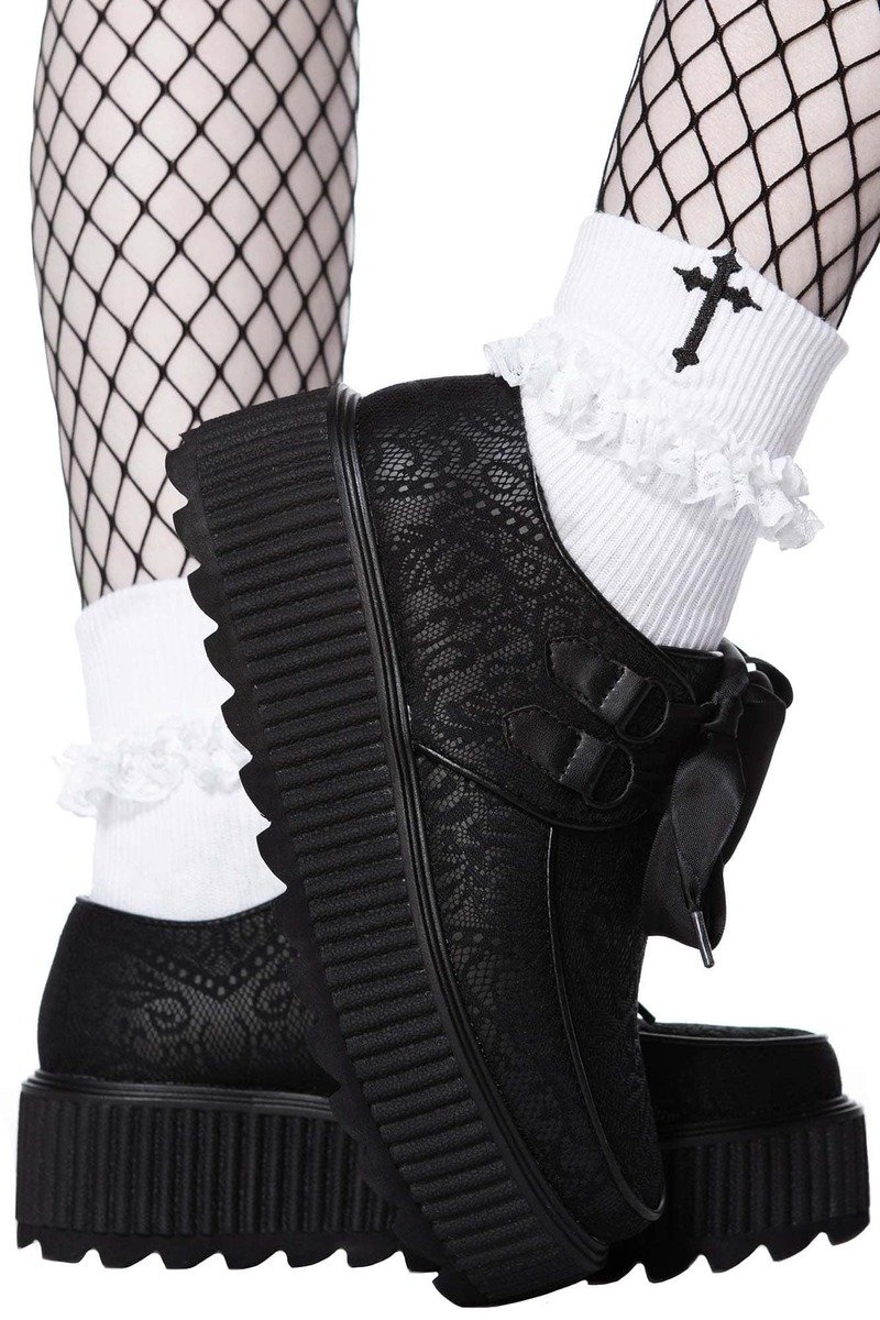 buty damskie creepers KILLSTAR LACY BONES38 Pozostałe marki Moda