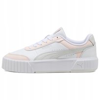 Buty Damskie Puma Carina Mia Sneakersy Skórzane Na Platformie Białe Trampki