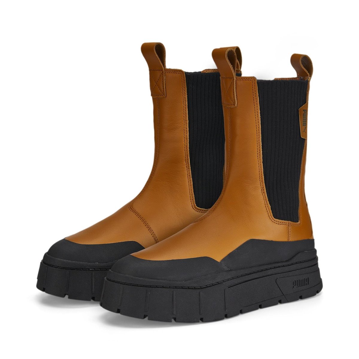 Buty damskie Puma MAYZE STACK CHELSEA brązowe 38627202-37