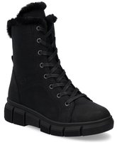 Buty damskie zimowe botki ocieplane czarne wysokie Rieker X3402-00-39