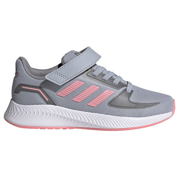 Buty dla dzieci adidas Runfalcon 2.0 C szaro-różowe FZ0111 - Adidas