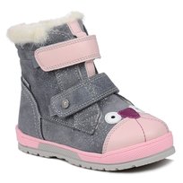 Buty dziecięce dziewczęce zimowe na rzepy Bartek 8400770 ocieplane wełną-28