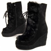 Buty koturnowe Montevita Bottavita21 czarne MONTEVITA