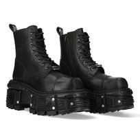 Buty New Rock Crust Negro Imperfect Tank Negro Tornillos Sin Orif Sin Tuerca [M.Tank083-C1]-37 Inna marka