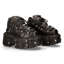 buty NEW ROCK ITALI NEGRO, NOMADA NEGRO, IMPERFECT TANK NEGRO TORNILLOS [M-TANK106-C2]-39 Inna marka