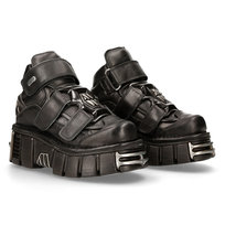 Buty New Rock Itali Negro, Nomada Negro, Tower Negro Acero [M-285-S1]-42 NEW ROCK