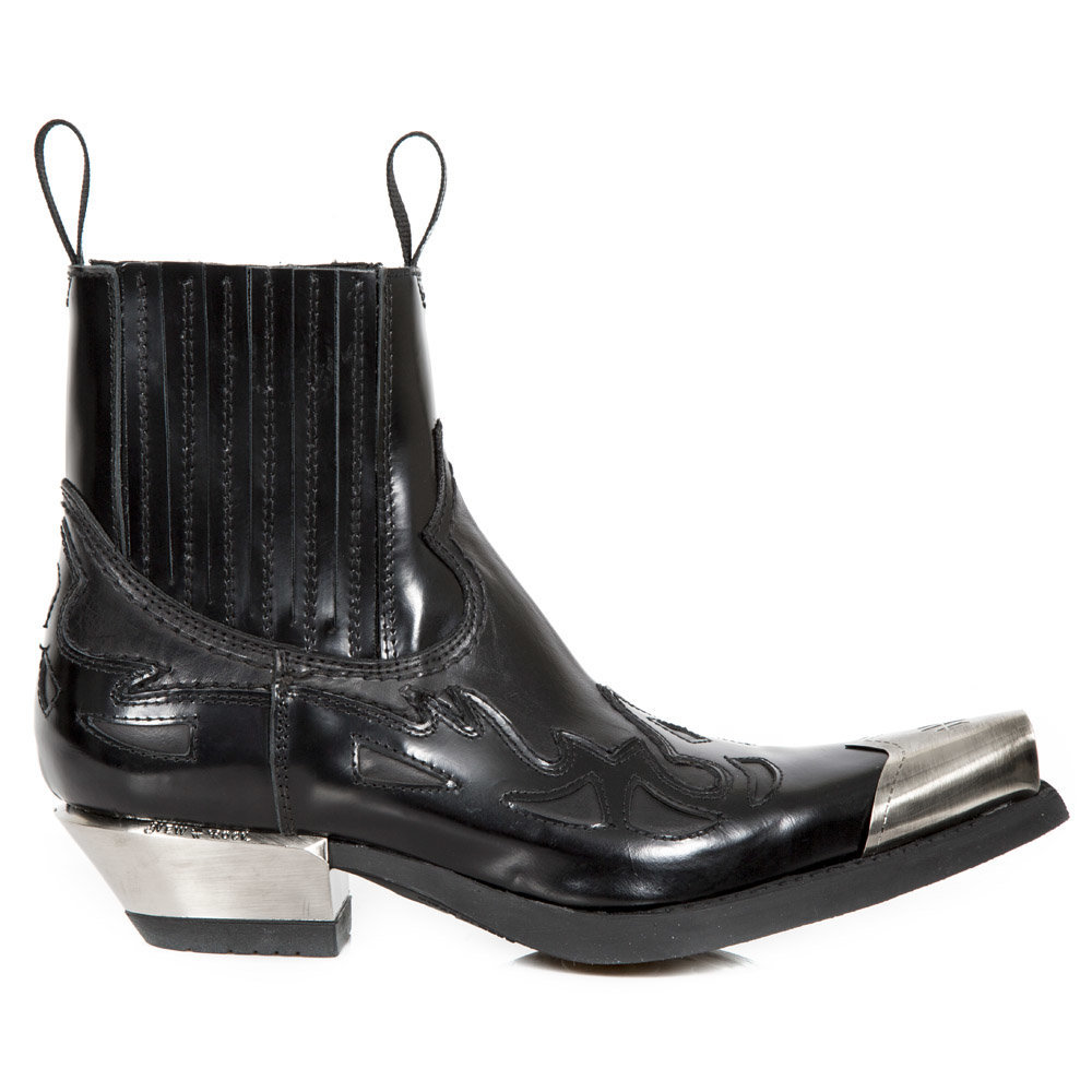 ネロ Buty New Rock M.7950P-C11 Antik Negro Itali Negro West Neg
