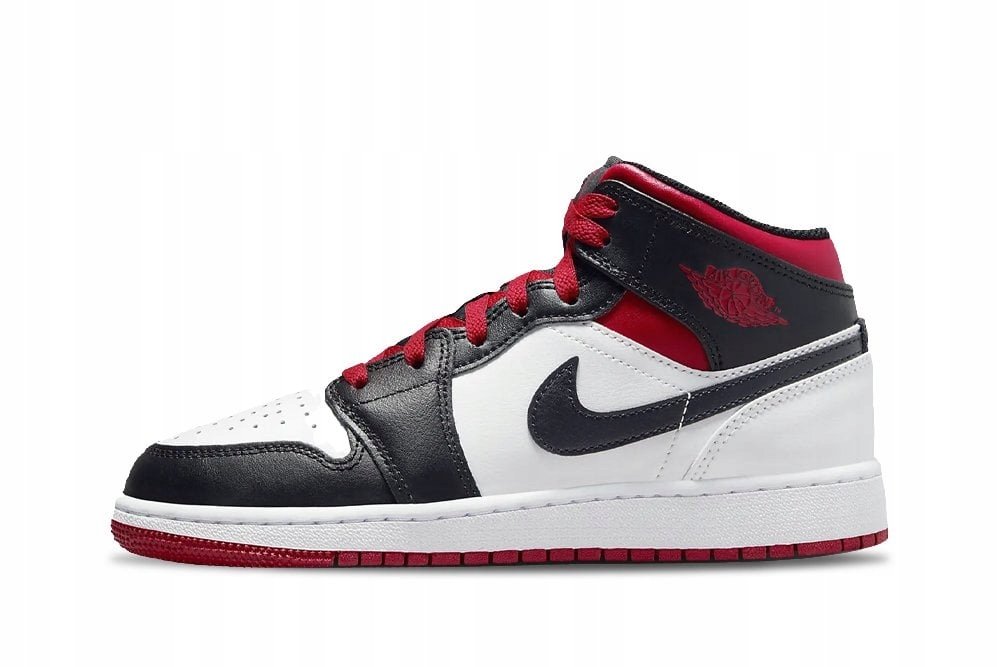 NIKE AIRJORDAN1 mid RED＆BLACK AIR Jordan 1 mid bred Black Red Nike Dąbrowa Górnicza • OLX.pl