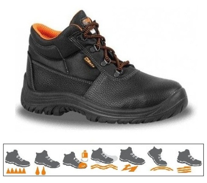 Buty robocze skórzane bezpieczne 7243b BETA, rozmiar 48