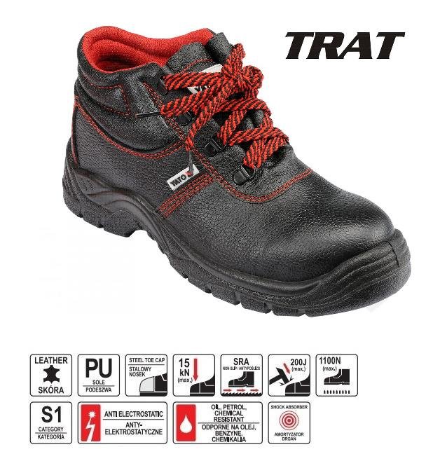 Buty robocze YATO trat s1, rozmiar 41